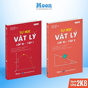 Combo 2 Sách id tự học Vật lý lớp 10 chuẩn chương trình mới moonbook