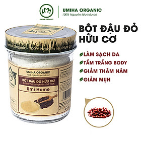 Bột Đậu Đỏ Nguyên Chất UMIHOME (135g) - Dùng cho đắp mặt, tắm trắng dưỡng da hỗ trợ điều trị mụn hiệu quả