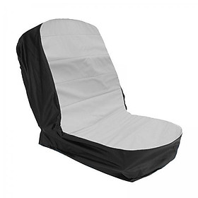 2X Oxford Durable Tractor Seat Cover Riding  Seat Cover Grey Black