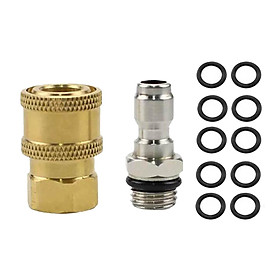 Brass Pressure Washer Adapter Set Quick Coupler Fittings Quick Connect