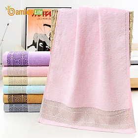 Khăn tắm sợi tre Bamboo Life hàng chính hãng Khăn lau người mềm mại kháng khuẩn siêu thấm hút an toàn cho da ngay cả với trẻ sơ sinh BL046