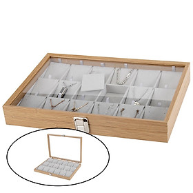 Jewelry Box, Jewellery Display Box Organizer Case for Womens Necklace Earrings Rings