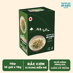 Hộp 10 gói 19g Gia vị Rắc cơm Thuyền Xưa Ăn Dặm - Vị Rong Biển Mè