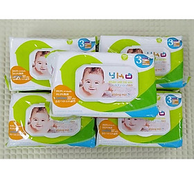 Combo 5 Khăn giấy ướt YKO không mùi 100 tờ