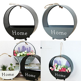 2pcs Wall Hanging Flower Basket Plant Pot Box for Home Balcony Decoration