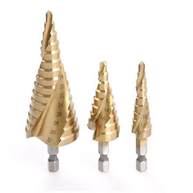 Bộ mũi khoan côn HSS 3 chi tiết lõi nhiều bước khoan chuôi lục giác Workzone 25103953, 4-32mm