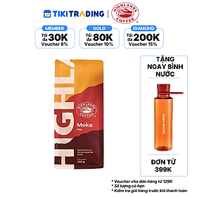 [ ĐƠN 399K TẶNG BÌNH NƯỚC HIGHLANDS] Cà phê Rang xay Moka Highlands Coffee 200g
