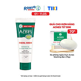 Sữa rửa mặt ngăn ngừa mụn dạng gel Acnes 25+ Facial Wash 100g