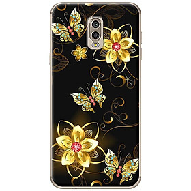 Ốp lưng dành cho Samsung Galaxy J7 Plus mẫu Hoa bướm vàng