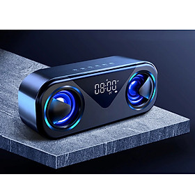 Loa Bluetooth không dây di động MC H9 - Màn hình LED, âm thanh nổi, Hỗ trợ Thẻ TF AUX USB Báo thức thông minh, đèn ngủ sang chảnh