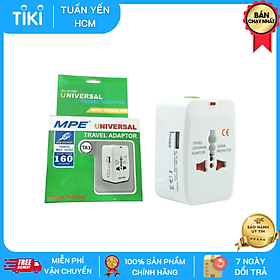 Ổ Cắm Du Lịch Đa năng MPE TA3 - 1 Cổng USB - Hàng Chính Hãng