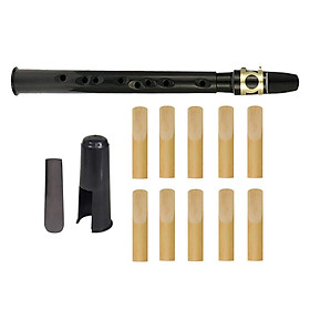 Pocket Saxophone Mini Sax Woodwind Instrument Great Sound Convenient C Key Saxophone for Performers Music Lovers Beginner Instrument Players