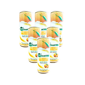 Lốc 6 Lon Nước Sữa Dê Vị Cam K2 Goat Milk, Lon Nhôm 250 ml