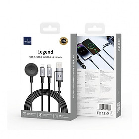 Mua Cáp Sạc Nhanh Wi WU Legend 3in2 100W Wi-C050 sạc được điện thoại   đồng hồ applewatch/laptop.. - Hàng chính hãng