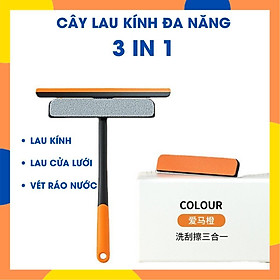 Mua Bộ Cây Lau Kính Cửa Lưới  Gạt Nước Đa Năng 3 IN 1 K123