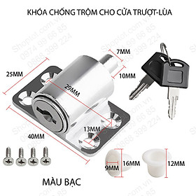 Mua Khóa chống trộm gắn cửa trượt  cửa sổ - cửa đi J6202