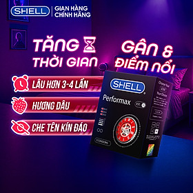 Bao cao su Shell Performax 6 in 1 kéo dài thời gian - Hộp 3 cái | SHELL CHÍNH HÃNG