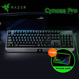 Bàn phím màng backlit chơi game có dây Razer Cynosa Pro-chính hãng