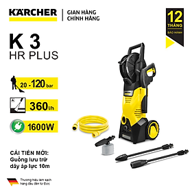 Mua Máy phun xịt rửa áp lực cao 1600W K3 HR Plus  kèm guồng dây lưu trữ dây áp lực 10 mét  đầu phun tùy chỉnh 3 mức áp lực