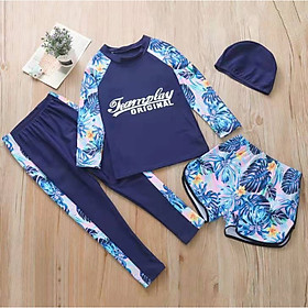 Set Bộ bơi 4 chi tiết cho bé trai và bé gái 3-14 tuổi