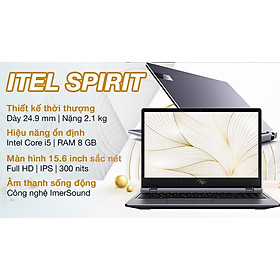 Mua Laptop ITEL Spirit 1 15.6   Core i5-8259U 8109U/ 8GB/ 256GB/ Win 11 Home - Hàng Chính Hãng