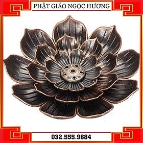 Mua Đài Hoa Sen Cắm Nhang (Đẹp Như Hình) - Đồng Nguyên Chất - trang trí và đốt nhang trầm