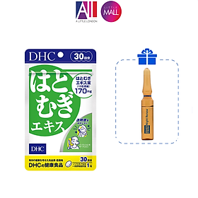 Viên uống sáng da DHC adlay extract TẶNG mặt nạ Sexylook / Ampoule chống lão hóa Martiderm (Nhập khẩu)