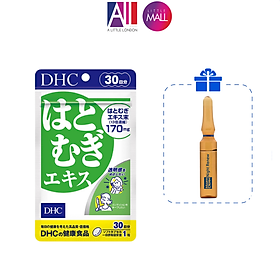 Viên uống sáng da DHC adlay extract TẶNG mặt nạ Sexylook / Ampoule chống lão hóa Martiderm (Nhập khẩu)