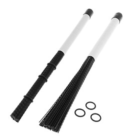 Retractable Drum Brush Professional Nylon for Jazz Band Drummers