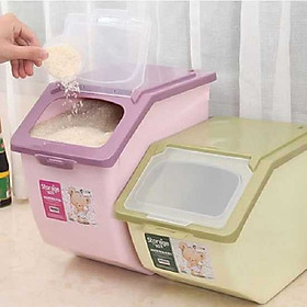 Thùng đựng gạo nhà bếp thông minh-giao màu ngẫu nhiên