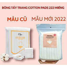 Bông tẩy trang 222 miếng cotton pads hàng thiết kế 3 lớp siêu dai mềm tiện lợi phù hợp cho học sinh sinh viên