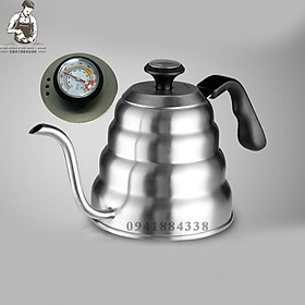 Mua Ấm Cổ Ngỗng Rót Nước Pha Cà Phê V60 Có Nhiệt Kế Đun Được Bếp Từ Inox 304