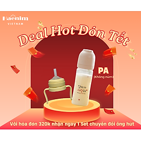 Bình sữa Haenim PA All-in-One size 270ml - Không bao gồm núm hút <Có quà tặng kèm