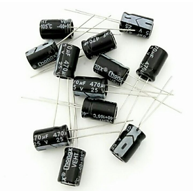 Mua BỘ 20 CON LINH KIỆN ĐIỆN TỬ TỤ ĐIỆN NHÔM 470UF-25V HÀNG LOẠI TỐT