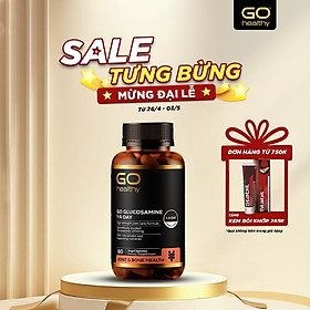 GO GLUCOSAMINE 1-A-DAY 1500mg 60 VIÊN- Viên uống bổ xương khớp nhập khẩu chính hãng GO Healthy New Zealand