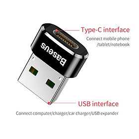 Baseus LV119-A01 Đầu Chuyển USB Type A Sang USB Type C Tốc Độ Cao Baseus | Chính hãng Baseus