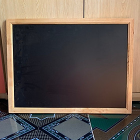 bảng menu đen khung gỗ 60cm x 80cm
