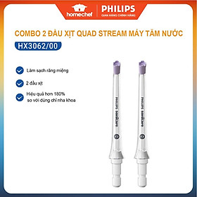 Đầu xịt Quad Stream thay thế cho máy tăm nước Philips Sonicare F3 HX3062/00, chất liệu an toàn | Hàng chính hãng