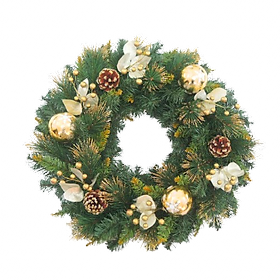 Mua Vòng Nguyệt Quế 3 Lá Kim Tuyến Vàng Dài 61cm