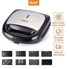 Mua Máy nướng bánh mì  máy kẹp bánh mì sandwich đa năng SOKANY công suất 800W - HÀNG CHÍNH HÃNG - DELIYA