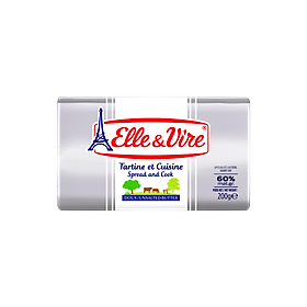 Bơ lạt Elle&Vire 200g 60% béo