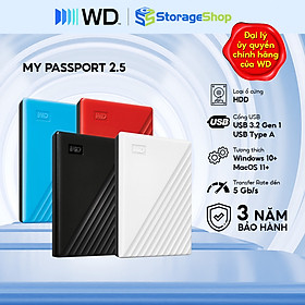 Ổ cứng di động Western Digital WD My Passport New USB 3.2 1TB/2TB/4TB/5TB Hàng Chính Hãng