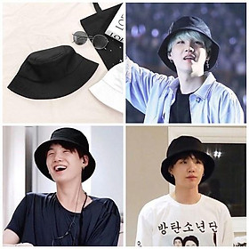 Mũ nón bucket cụp Hot vải kaki Ulzzang NAM NỮ đội đều được- GIá sỉ Mũ nón Suga BTS