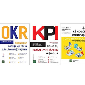 Combo 3 cuốn OKR + KPI + Lập Kế Hoạch Công Việc Theo Chu Trình PDCA - Bản Quyền