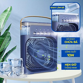 Quạt Điều Hòa Phun Sương Hơi Nước Mini Để Bàn 3 Chế Độ Tích Hợp Led Mẫu Mới Hàng Cao Cấp Loại Tốt