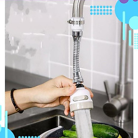 Mua VÒI NƯỚC RỬA BÁT INOX TĂNG ÁP XOAY 360 ĐỘ ( Áp suất nước rất mạnh 3 CHẾ ĐỘ XẢ) - Tặng LAU BẾP ĐA NĂNG! 206797