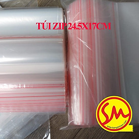 Mua TÚI ZIP CHỈ ĐỎ  TÚI ZIPPER đóng hàng SIZE 24.5x17cm chuyên để ĐÓNG GÓI SẢN PHẨM một cách DỄ DÀNG
