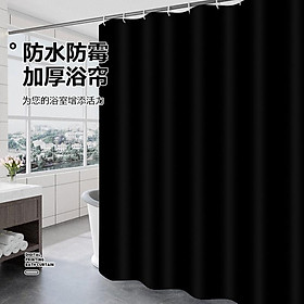 Mua Rèm Nhà Tắm  Phòng Tắm Không Thấm Nước Vải Polyester  Họa Tiết Màu Đen