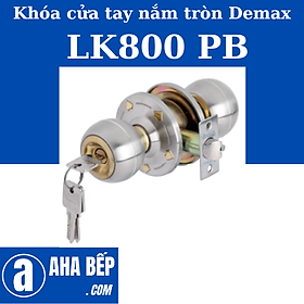 Mua Khóa Cửa Phòng Tay Nắm Tròn Demax LK800 PB. Hàng Chính Hãng