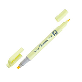 Bút Dạ Quang 2 Đầu Pastel Pentel-SLW11P-G - Pastel Yellow - Vàng